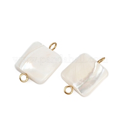 Подвески-коннекторы из натуральной ракушки STAS-D378-27G