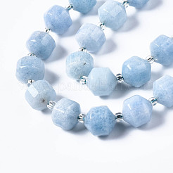 Бусины из натурального белого нефрита&nbsp;G-T132-049C