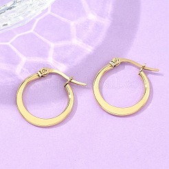 Серьги-кольца из нержавеющей стали 304 EJEW-F105-23G