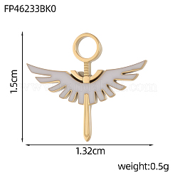 304 Edelstahl-Emaille-Anhänger&nbsp;STAS-OY013-79G