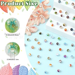 141 шт. 3 пакета бусин кошачий глаз&nbsp;CE-YW0001-02A