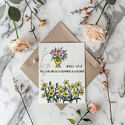 ПВХ пластиковые прозрачные штампы DIY-WH0631-0742