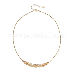 Подвеска в виде цепочки из нержавеющей стали 304 с колонновидными звеньями&nbsp;NJEW-JN05934