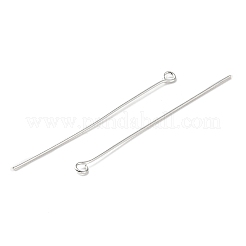 アイアンアイピン  ジュエリー作りのための  プラチナ  20ゲージ  55~56x3.5x0.8mm  穴：2mm  約2500個/500g&nbsp;IFIN-A020-02A-P