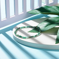 Браслет из круглых бусин из натурального изумруда 3.5 мм&nbsp;BJEW-JB07413