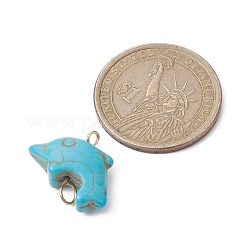 Подвески из синтетической бирюзы&nbsp;PALLOY-JF02372-02