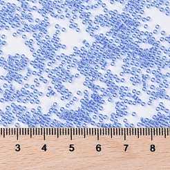 MIYUKIラウンドロカイユビーズ  日本製シードビーズ  15/0  （rr175)透明サファイア光沢  1.5mm  穴：0.7mm  約27777個/50g&nbsp;SEED-X0056-RR0175