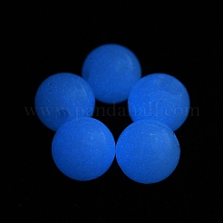 Синтетические светящиеся каменные круглые бусины&nbsp;LS-G-WH0026-08A-03A