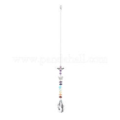 Стеклянная каплевидная люстра HJEW-JM00855