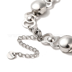 Collares de acero inoxidable 304 hechos a mano que no se deslustran&nbsp;NJEW-Q333-02A-01