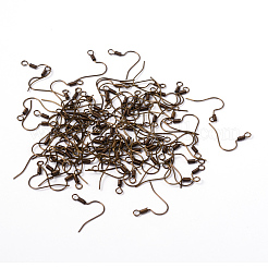 Латунные крючки для сережек&nbsp;KK-Q363-AB-NF