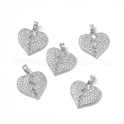 Латунные подвески с фианитами&nbsp;KK-E068-VA124-1