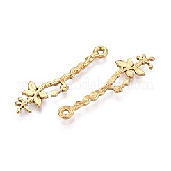 Ветка из нержавеющей стали 304 с подвесками в виде листьев&nbsp;STAS-T067-45G