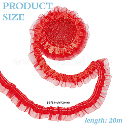 Полиэстеровая кружевная лента с морщинами&nbsp;OCOR-WR0001-94B