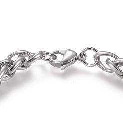Браслеты из нержавеющей стали 304 с цепочкой из пшеницы&nbsp;BJEW-I288-05P