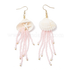 Серьги-подвески в виде медуз из нержавеющей стали 304 EJEW-MZ00529-02