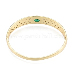 Овальный шарнирный браслет из циркония BJEW-G651-10G-05