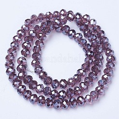 Chapelets de perles en verre électroplaqué&nbsp;LS-EGLA-A034-T1mm-A05