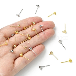 24 шт. 6 sstyles стойка гальванизированная латунь серьги-гвоздики KK-FS0001-41