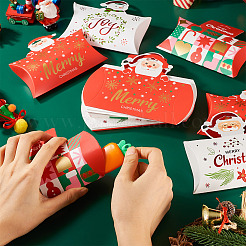 20 stücke 4 stile weihnachten thema papier kissen geschenk boxen&nbsp;CON-TA0001-25