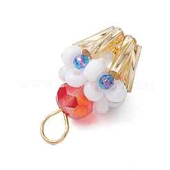 Подвески-кексы из стеклянных бусин&nbsp;PALLOY-MZ00581-03