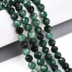 Бусины из натурального фуксита G-S345-6mm-33