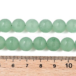 Mattierte natürliche weiße Jadeperlenstränge&nbsp;G-T138-10mm-209D