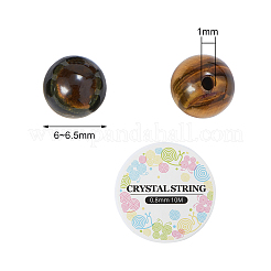 Наборы для изготовления браслетов из натуральных бусин тигрового глаза своими руками&nbsp;DIY-CJ0001-21G