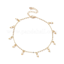 Браслеты-кисточки из натурального культивированного пресноводного жемчуга рондель AJEW-AN00718