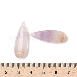 Подвески из натурального аметиста и кружевного агата G-A244-01