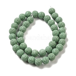 Бусы из натурального камня лавы G-L435-03-8mm-15