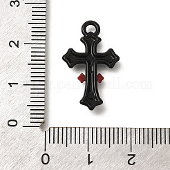 Подвески из сплава с двойным экраном красного и черного цвета FIND-Z067-01B-11