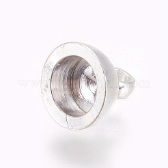 Кулон поручитель с колпачком из латунного бисера KK-WH0031-01S