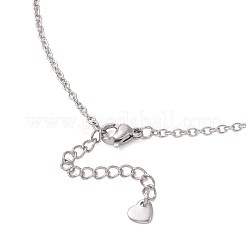 Женские ожерелья-цепочки из нержавеющей стали 304 с клубничным звеном&nbsp;NJEW-JN05804-02