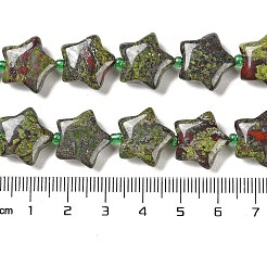 Натуральный дракон яшма кровь бисер пряди G-NH0005-011B