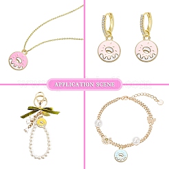 50шт 5 цвета сплава эмалевые подвески ENAM-CJ0003-26