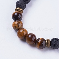 Регулируемые нейлоновые шнур плетеный браслеты из бисера&nbsp;LS-BJEW-F308-57G