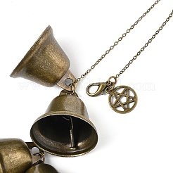 3 шт. железный колокольчик и подвеска-ключ из сплава HJEW-JM03429