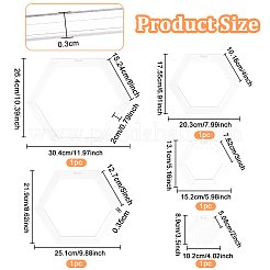 2/3/4/5/6-Zoll-Sechskant-Quiltvorlage&nbsp;TOOL-WH0002-44