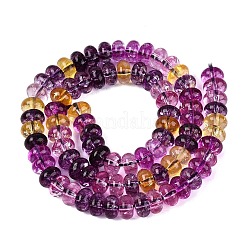 Brins de perles de verre transparentes craquelées&nbsp;GLAA-N074-02A-04