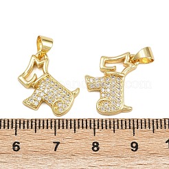 Латунные микро проложить кубического циркония подвески&nbsp;KK-C132-30G