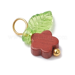 80 шт. 8 стиля подвески-цветы из натуральных драгоценных камней&nbsp;PALLOY-JF03765