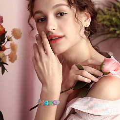 4 пакетик 80 шт. 2 вида непрозрачных акриловых бусин&nbsp;MACR-SC0002-49