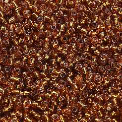12/0 ガラスシードビーズ  銀並ぶ丸い穴  ラウンド  ペルー  2mm  穴：1mm  約30000ビーズ/ポンド&nbsp;SEED-A005-2mm-22C