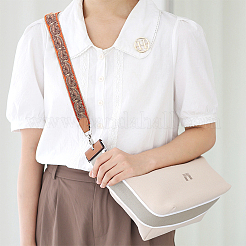 Вышивка полиэфирными лентами в этническом стиле&nbsp;OCOR-WH0080-21B