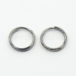 アイアンスプリットリング  ダブルループ丸カン  カドミウムフリー＆ニッケルフリー  ガンメタ色  直径8mm  厚さ1.6mm  内径約7.2mm&nbsp;JRBD8mm