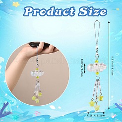 Мобильные ремни из стекла и акрила HJEW-SW00086-03