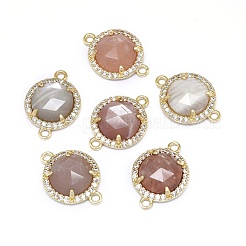 Соединители звеньев естественного солнечного камня&nbsp;G-E526-34F