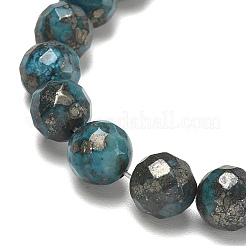 Chapelets de perles de pyrite naturelle &nbsp;G-K181-K02