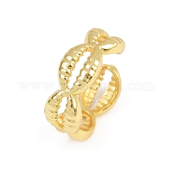 Латунные регулируемые манжеты для женщин RJEW-H256-18G